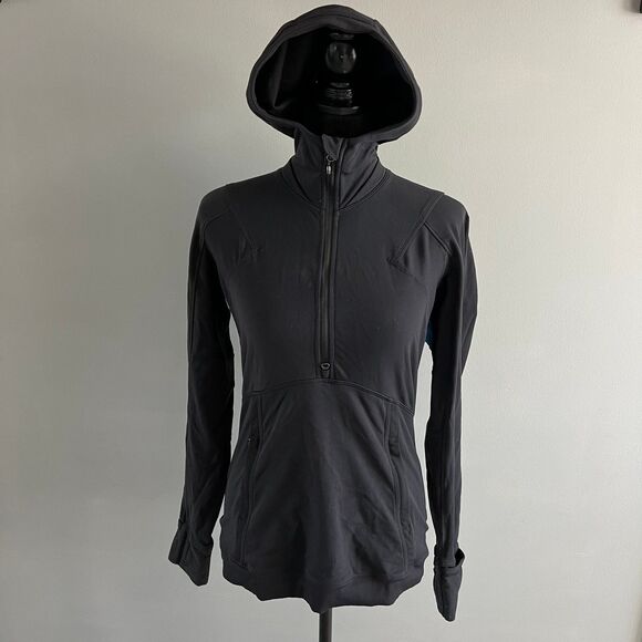 Lululemon Winter Sprinter Hoodie Womens 8 Long Sleeve Pullover Black Luxtreme - Picture 3 of 8